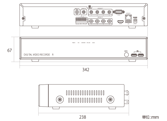 生産販売終了】HD-SDIデジタルレコーダー WTW-5H32 防犯カメラの塚本無線