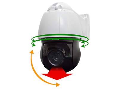 PTZ(パン・チルトズーム)ドーム型赤外線カメラ